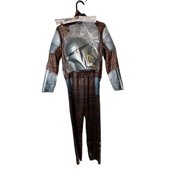 Star Wars Mandalorian 3 Piece Costume Boys Size 8 Medium - Picture 2 of 6